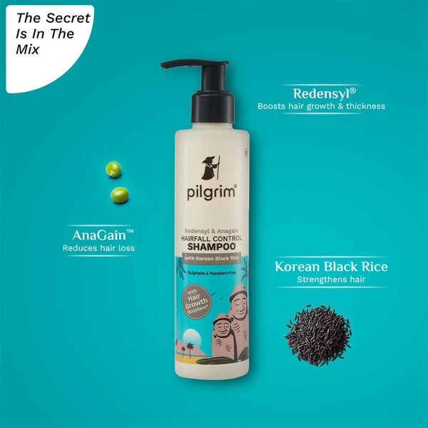 Pilgrim Redensyl & Anagain Hairfall Control Shampoo 200Ml