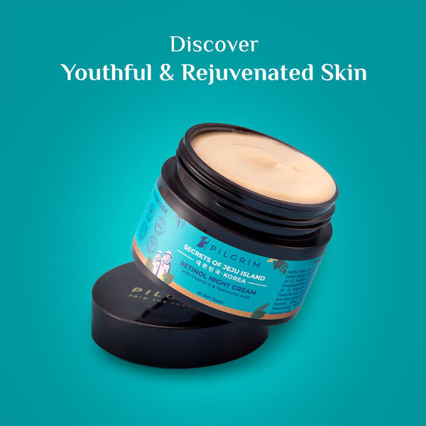 Pilgrim Retinol Night Cream with Vitamin C & Hyaluronic Acid 50gm