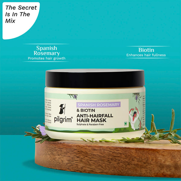 Pilgrim Spanish Rosemary & Biotin Anti-Hairfall Hair Mask 200gm