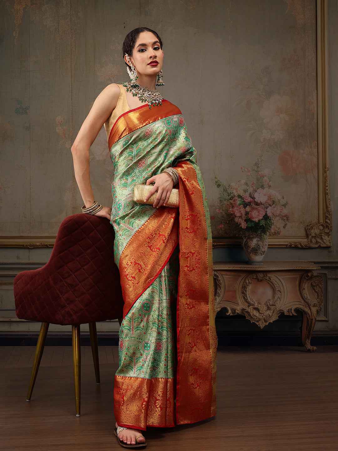 Heavy Pure Silk Woven Banarasi Saree