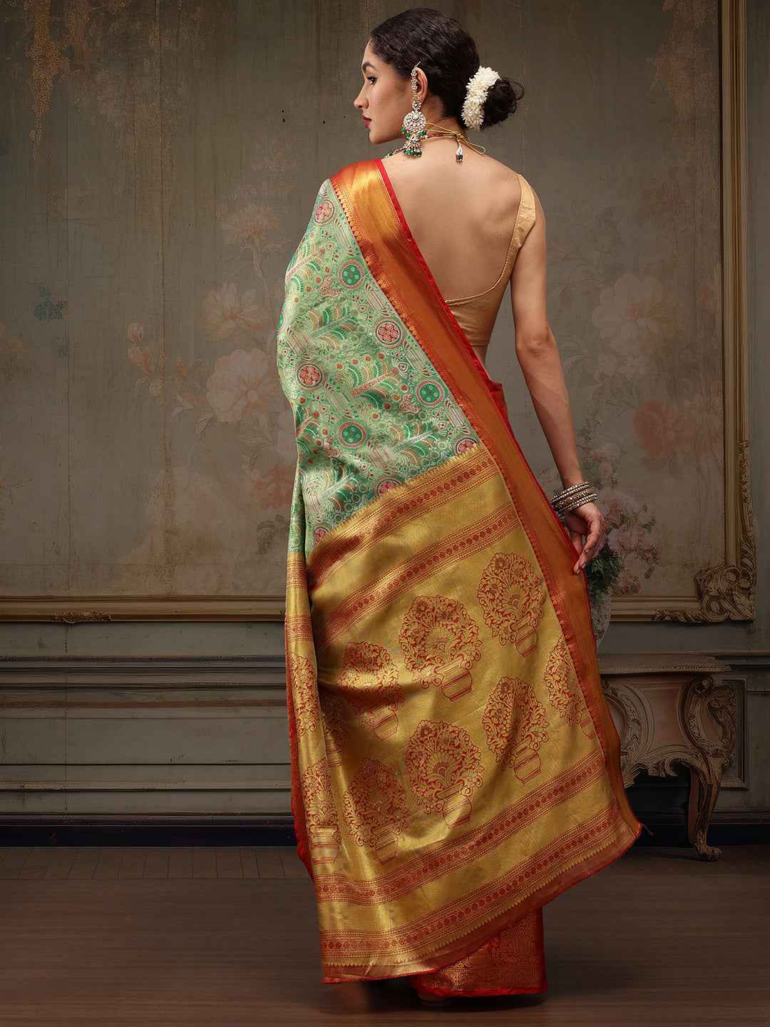 Heavy Pure Silk Woven Banarasi Saree