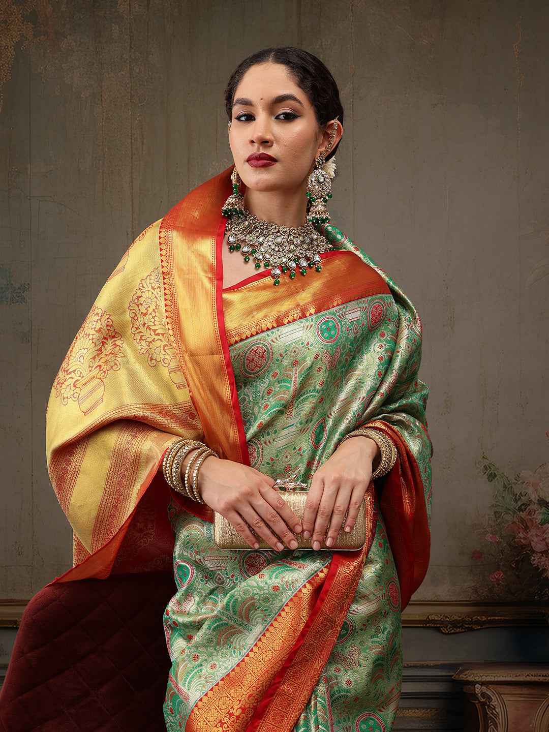 Heavy Pure Silk Woven Banarasi Saree