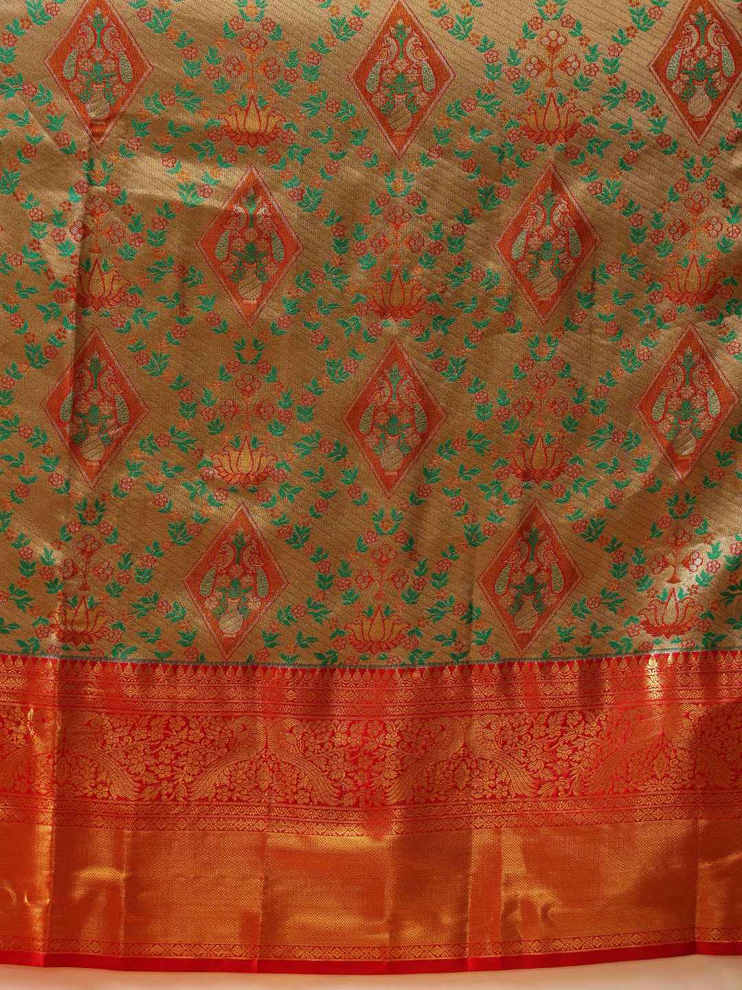 Pure Silk Royal Kanchipuram Pattu Multicolor Regal Weave Saree