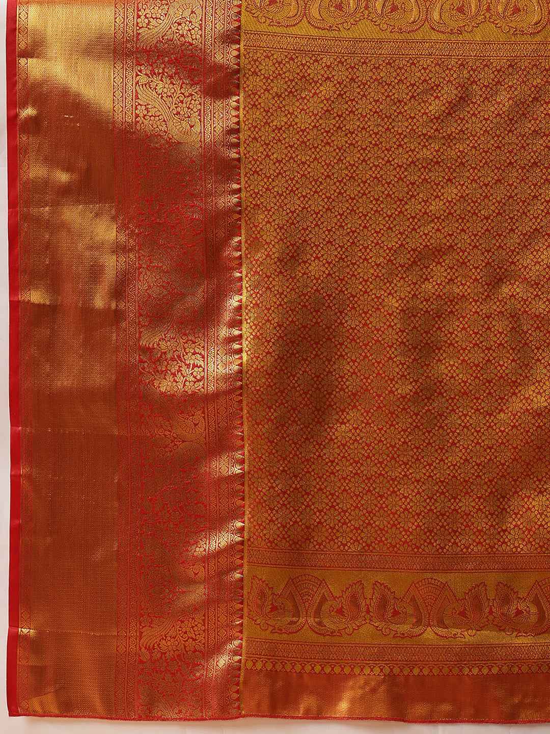 Pure Silk Royal Kanchipuram Pattu Multicolor Regal Weave Saree