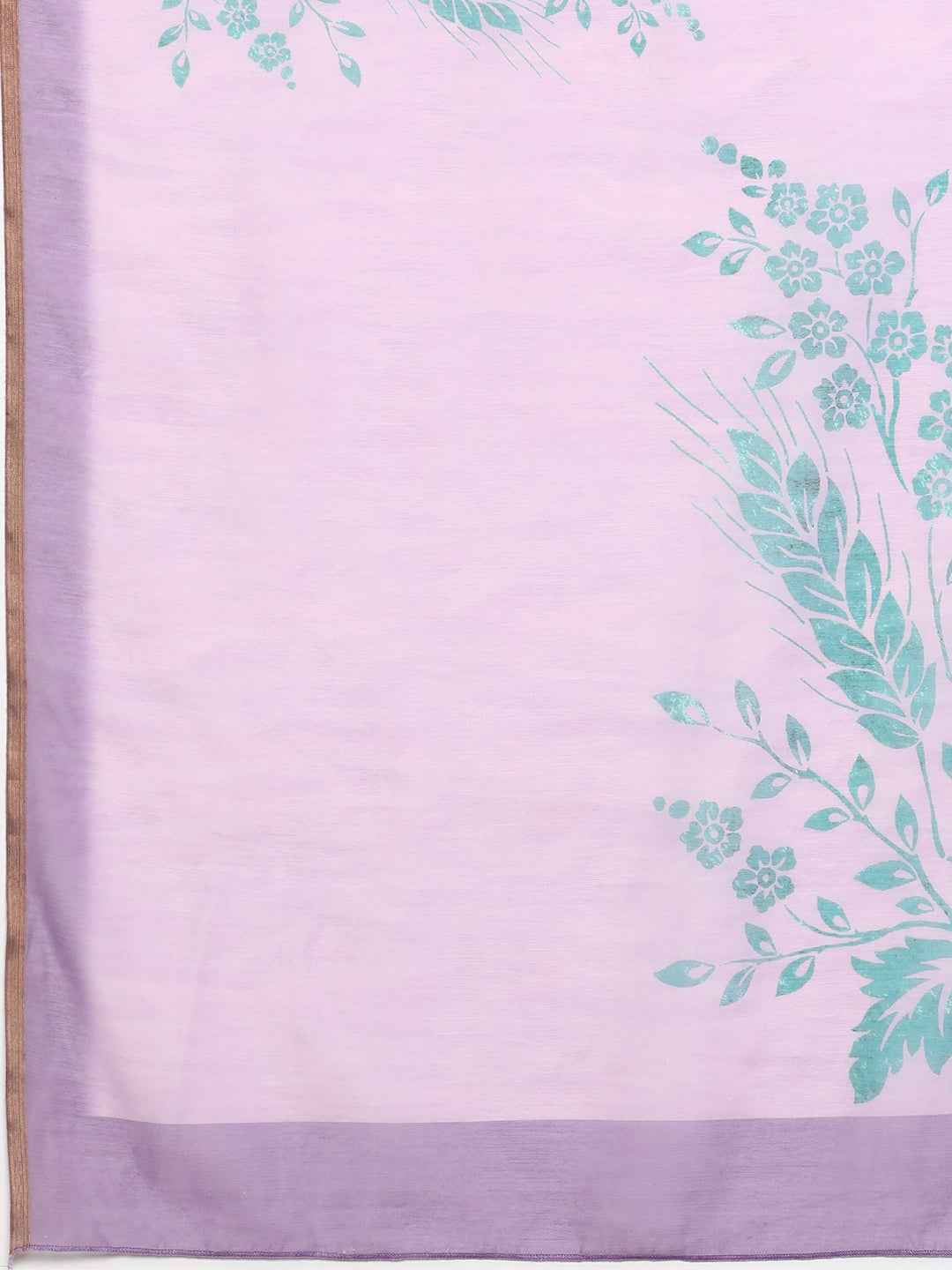Chanderi Cotton Digital Printed Saree