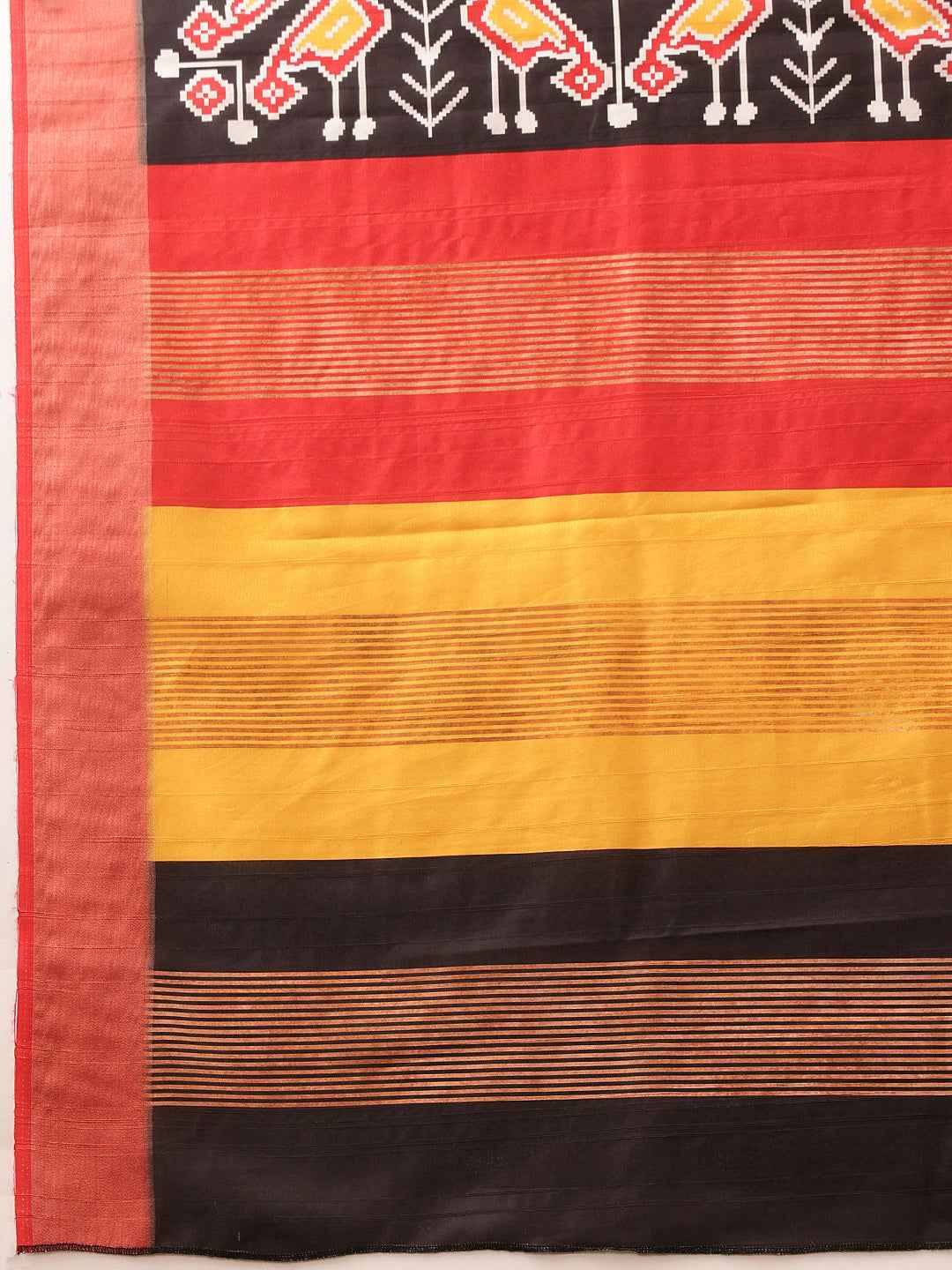 Traditional Women's Kotha Silk Bengali Style Digital Printed Saree