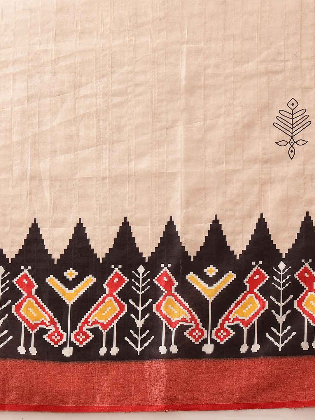 Traditional Women's Kotha Silk Bengali Style Digital Printed Saree