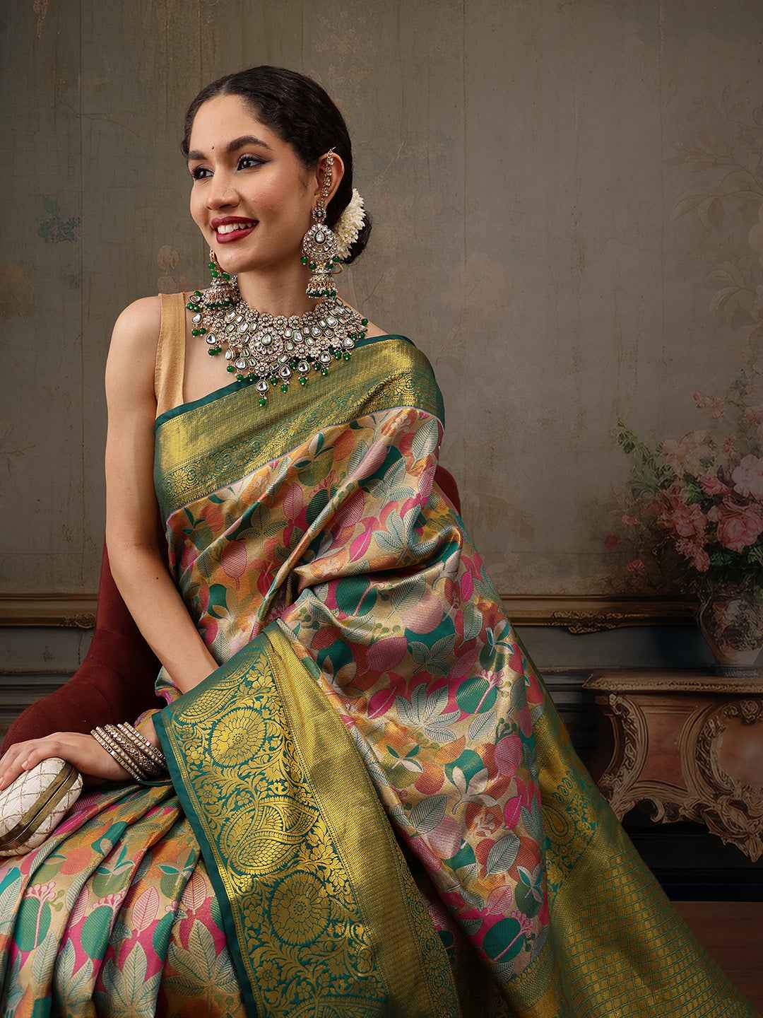 Heavy Pure Silk Woven Banarasi Saree