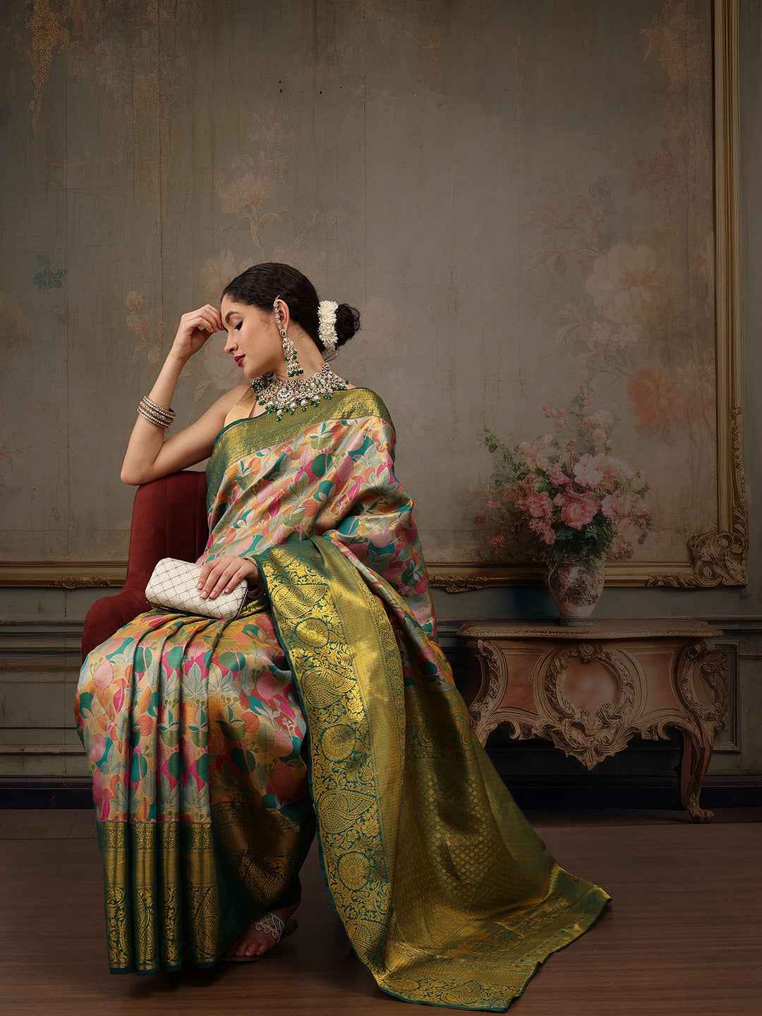 Heavy Pure Silk Woven Banarasi Saree