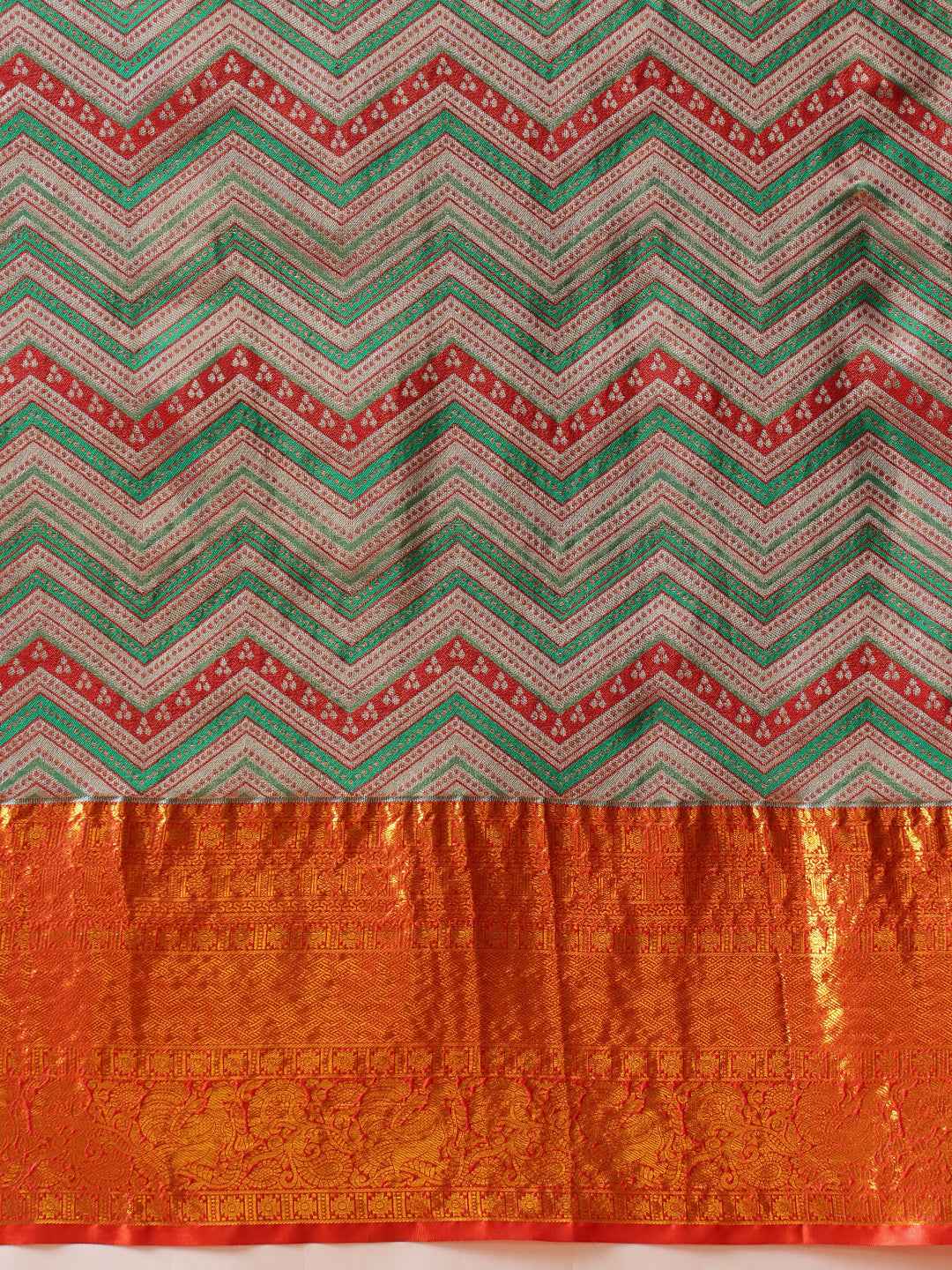 Pure Silk Royal Kanchipuram Pattu Multicolor Regal Weave Saree