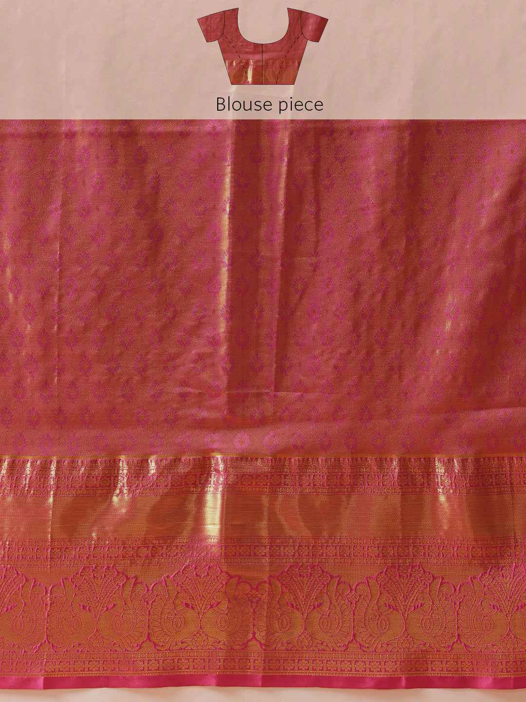 Pure Silk Royal Kanchipuram Pattu Multicolor Regal Weave Saree