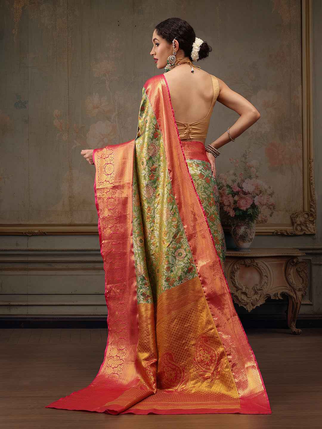 Heavy Pure Silk Woven Banarasi Saree
