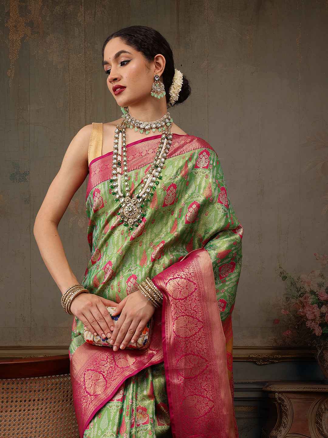 Heavy Pure Silk Woven Banarasi Saree