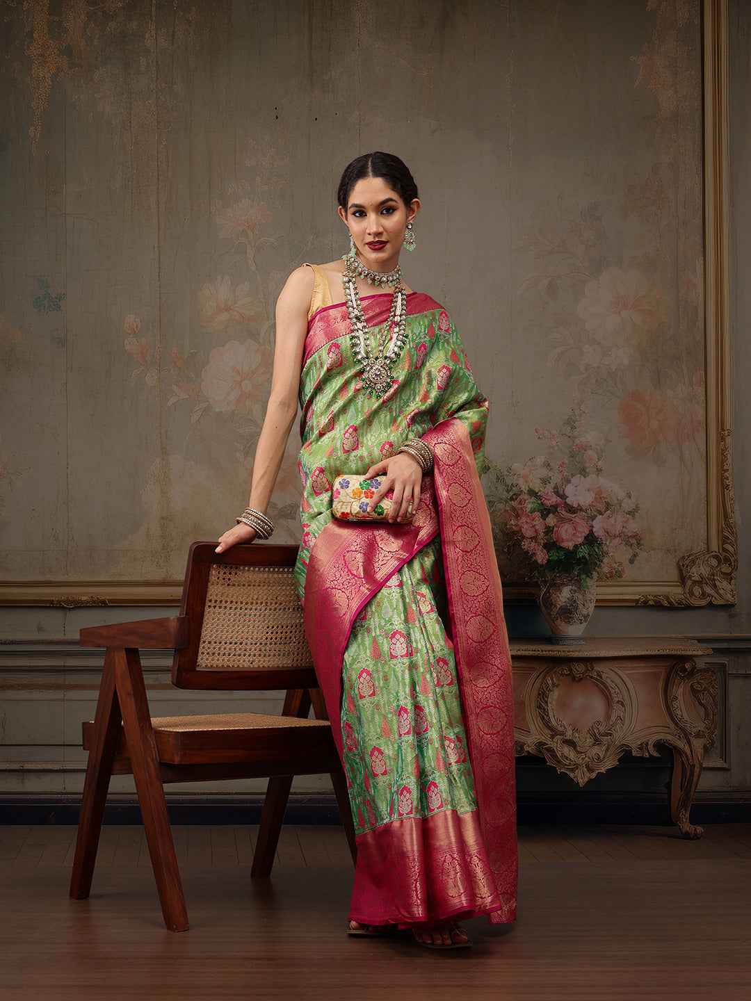 Heavy Pure Silk Woven Banarasi Saree