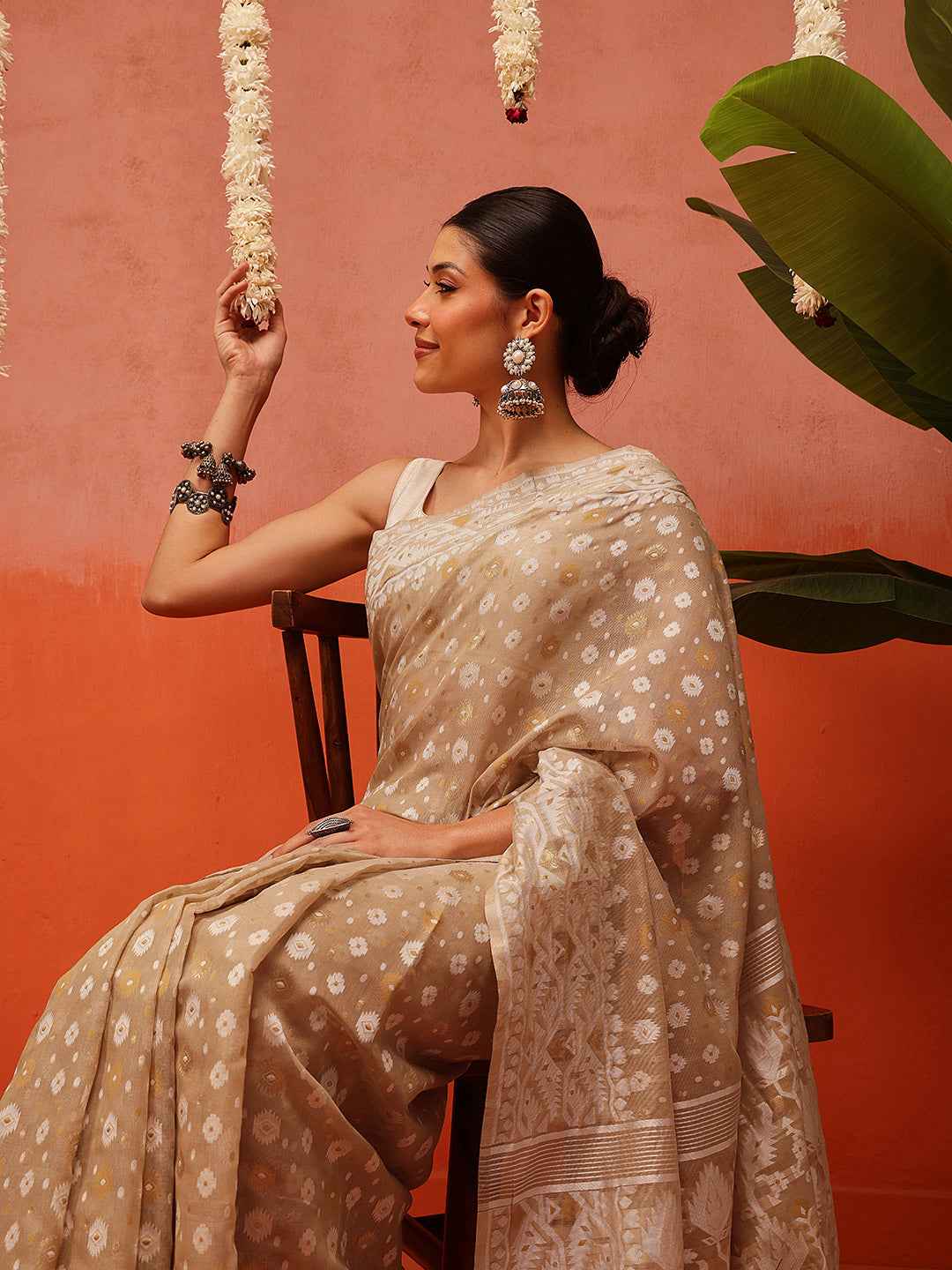 Dhakai Cotton Jamdani Saree