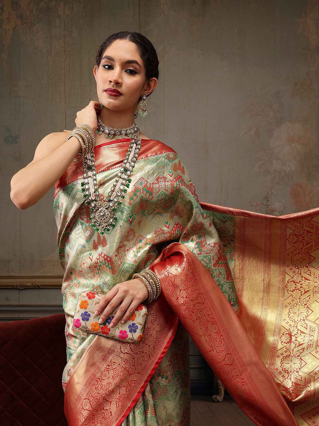 Heavy Pure Silk Woven Banarasi Saree