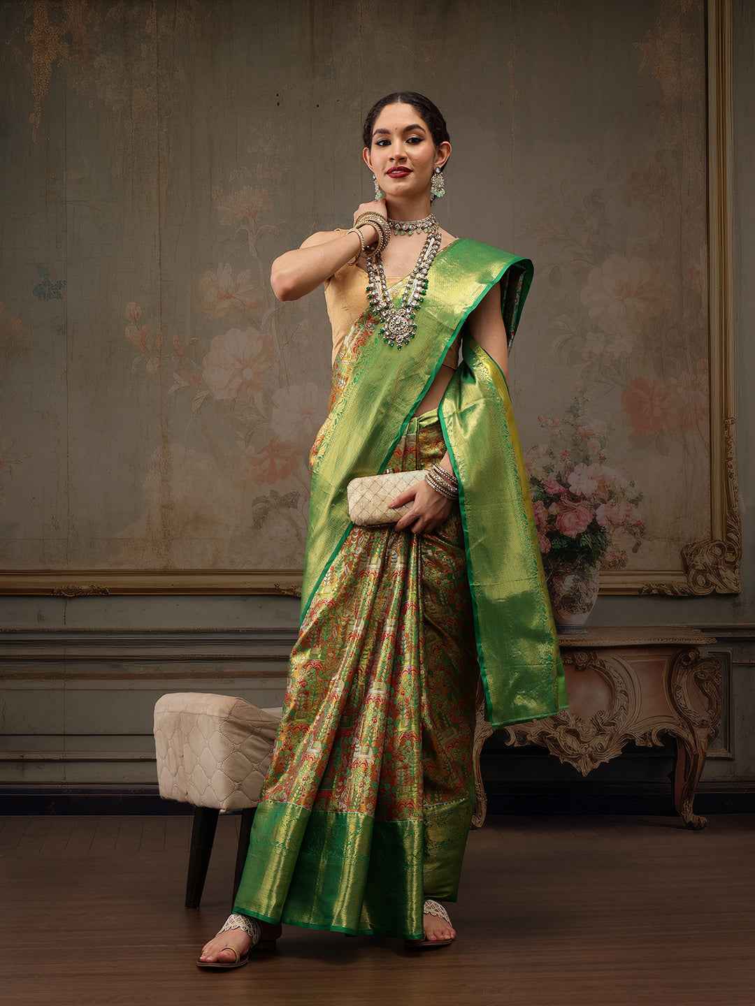 Heavy Pure Silk Woven Banarasi Saree