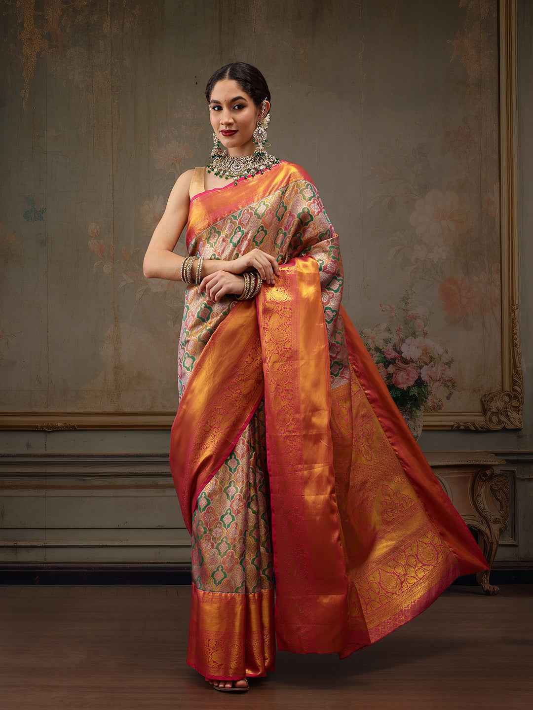 Heavy Pure Silk Woven Banarasi Saree
