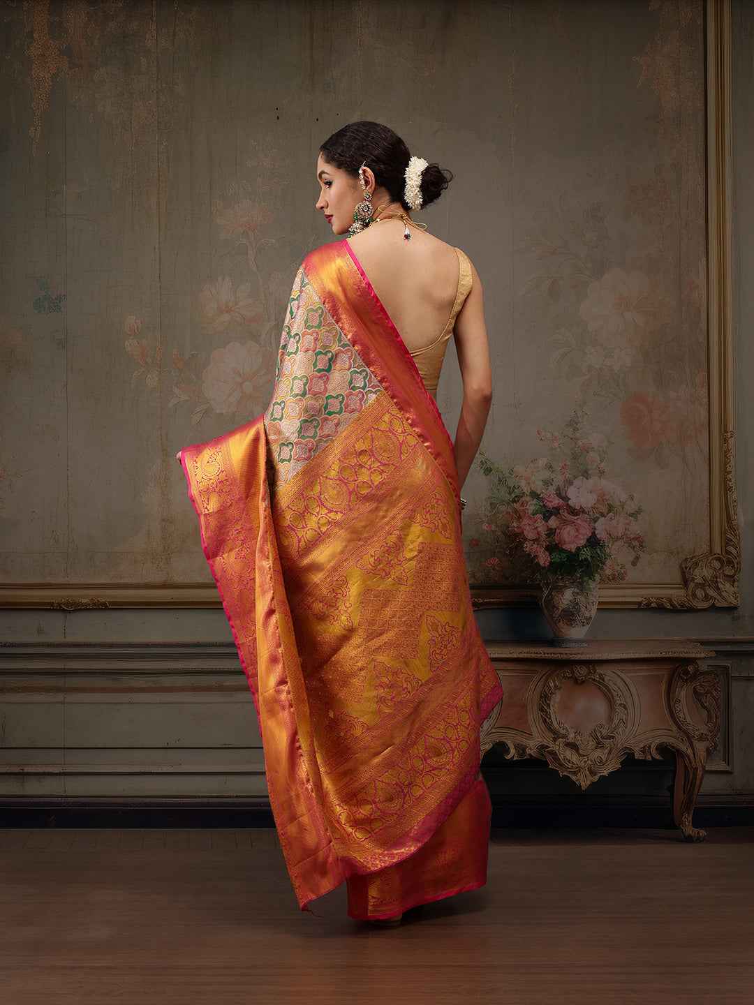 Heavy Pure Silk Woven Banarasi Saree