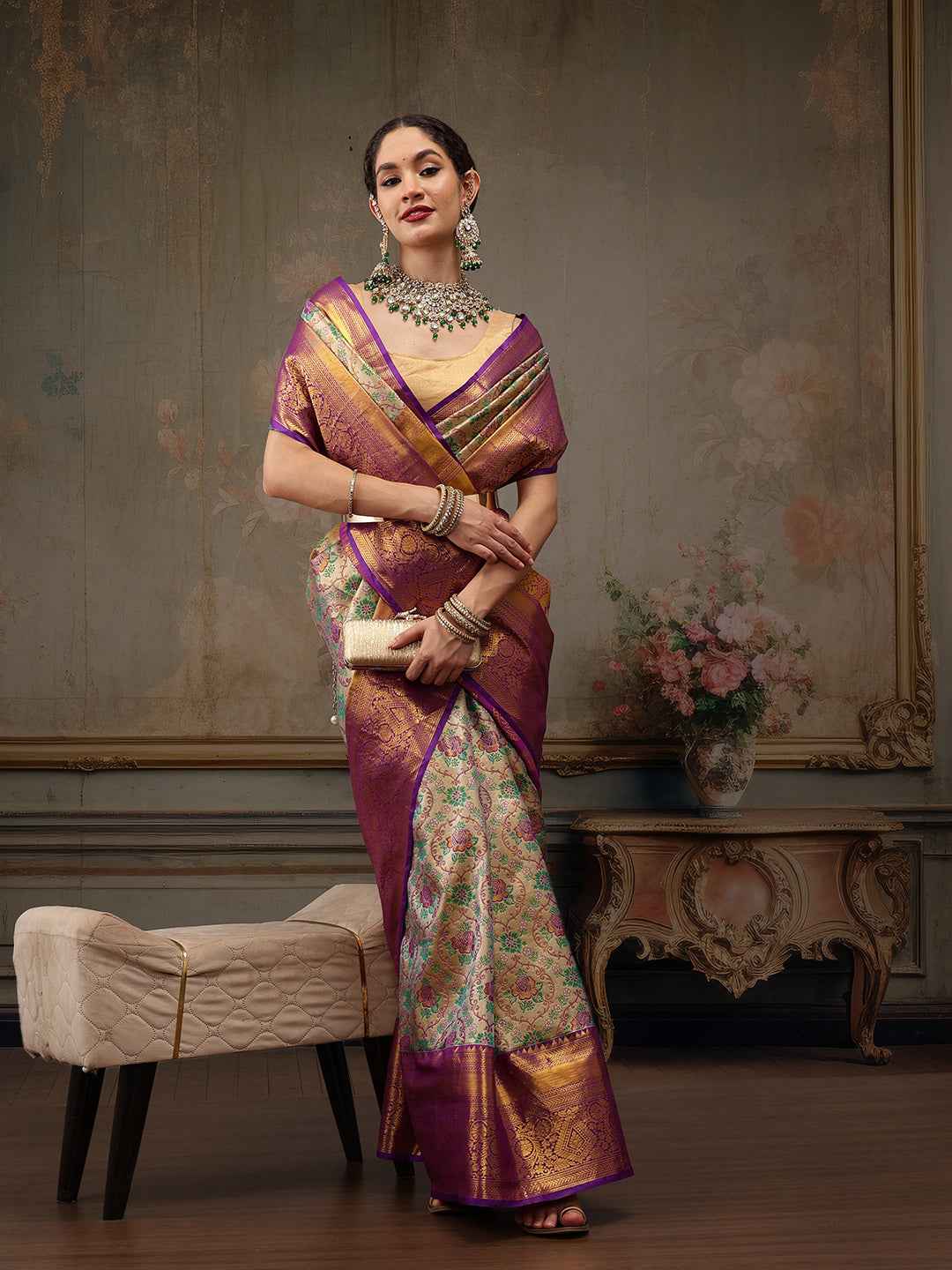 Heavy Pure Silk Woven Banarasi Saree