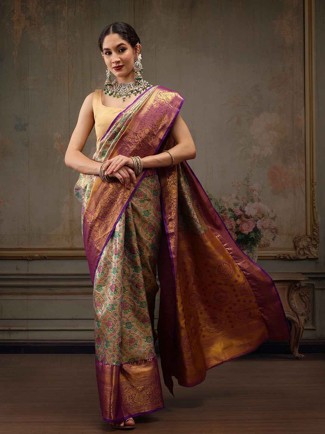 Heavy Pure Silk Woven Banarasi Saree
