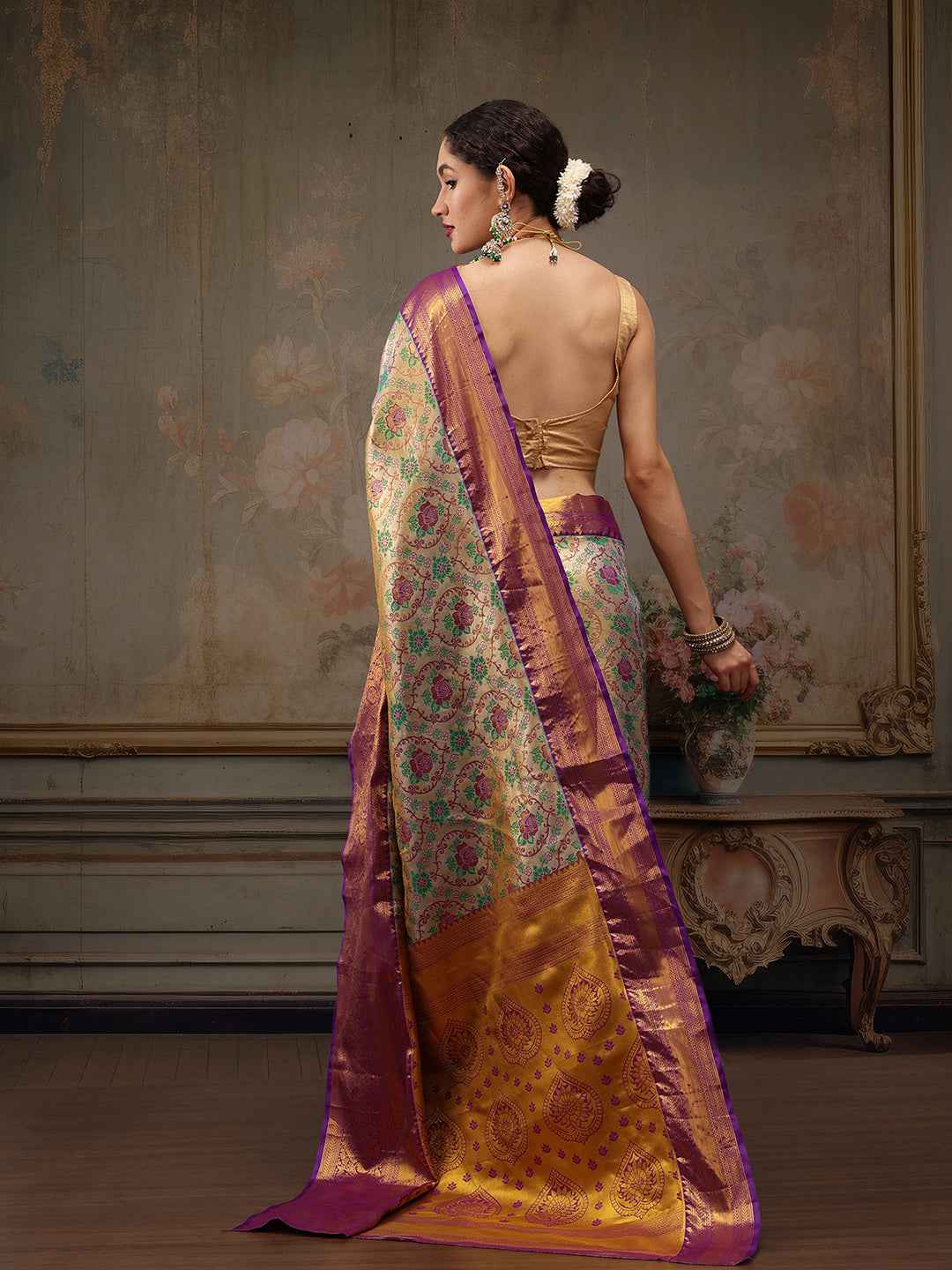 Heavy Pure Silk Woven Banarasi Saree