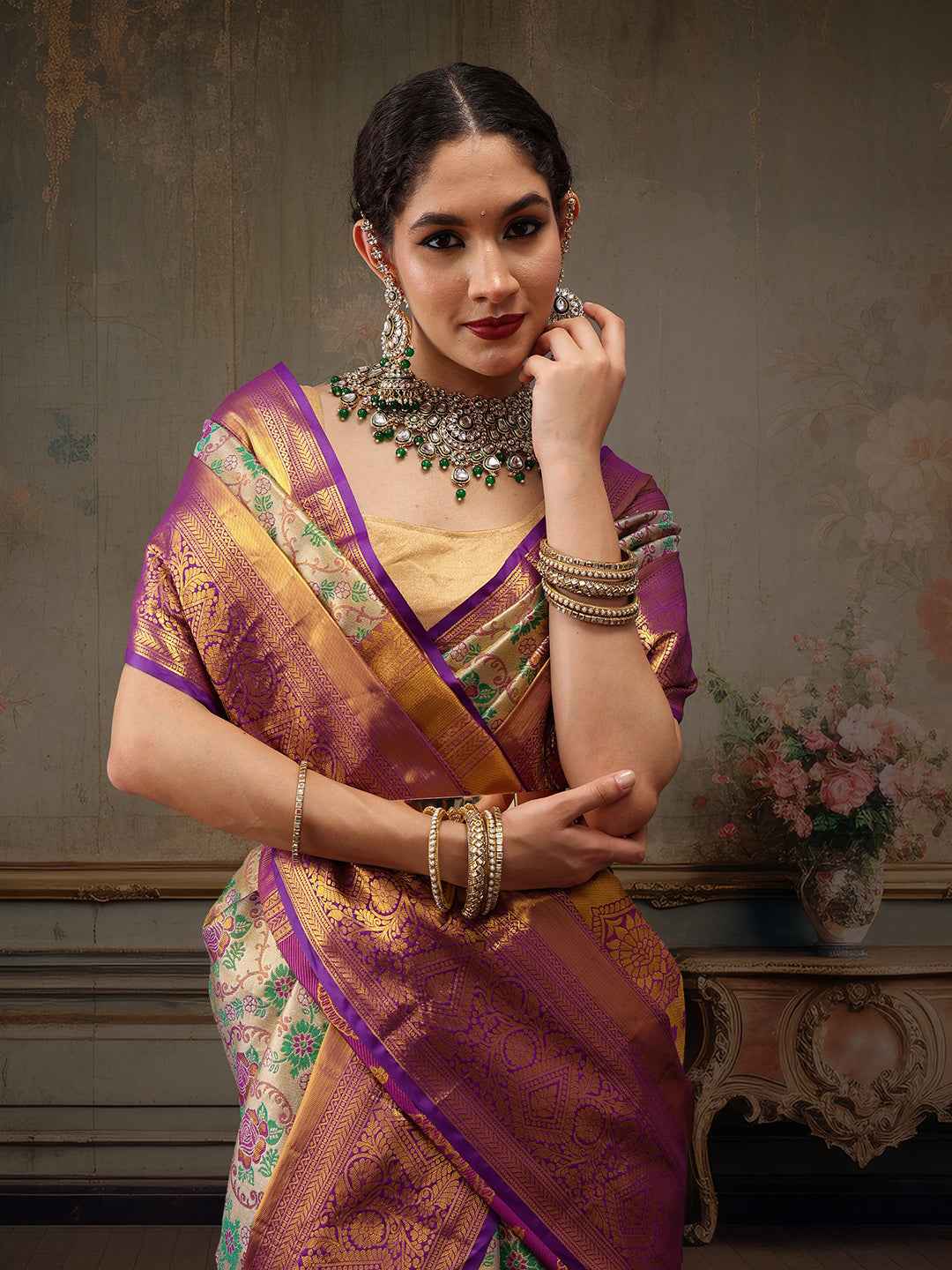 Heavy Pure Silk Woven Banarasi Saree