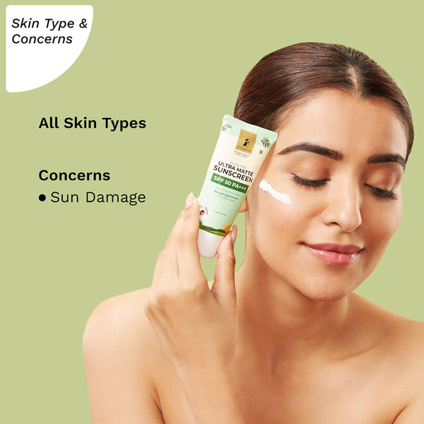 Pilgrim Squalane Ultra Matte Sunscreen SPF 50 PA+++ 50g