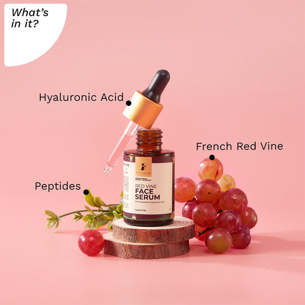 Pilgrim Red Vine Face Serum for Anti-Ageing 30Ml