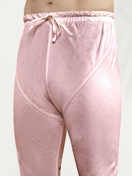 KISAH Mandarin Collar Kurta With Churidar & Embroidered Nehru Jacket