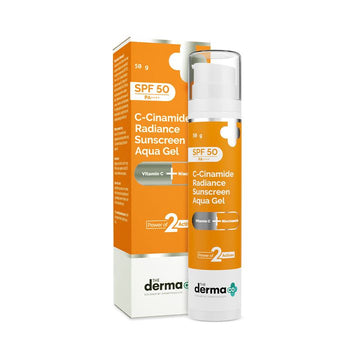 The Derma Co C-Cinamide Radiance Sunscreen Aqua Gel with SPF 50 & PA++++ - 50g