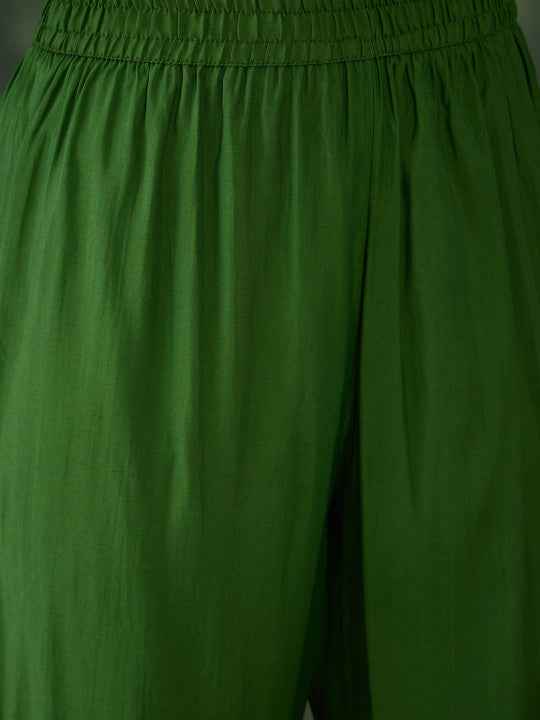 Women Embroidered A-Line Kurta Set