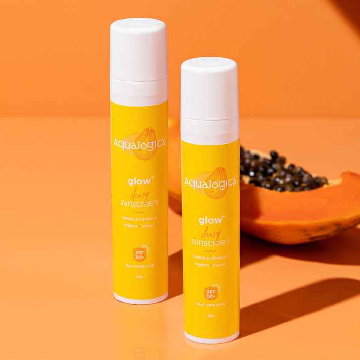 Aqualogica Glow+ Dewy Sunscreen - 50g (Pack of 2)