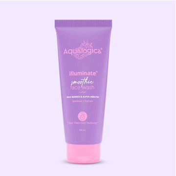 Aqualogica IIIuminate+ Smoothie Face Wash with Wild Berries & Alpha Arbutin for Luminous Glow - 100ml