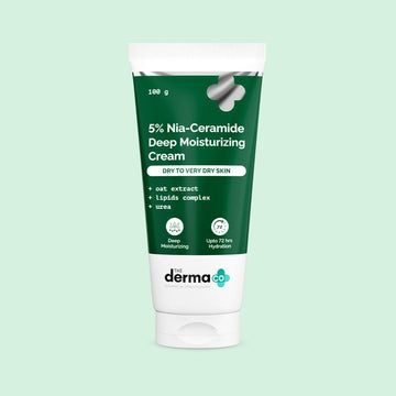 The Derma Co 5% Nia-Ceramide Deep Moisturizing Cream with 5% Niacinamide & 1% Ceramide - 100g