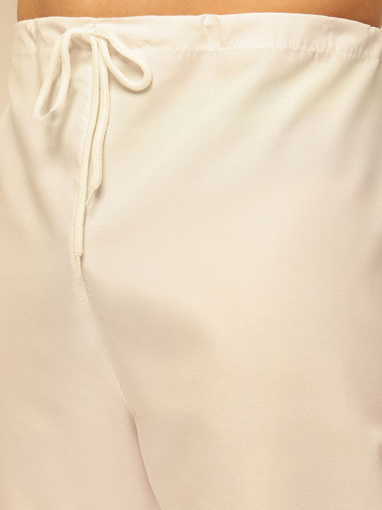 SOJANYA Men Floral Embroidered Regular Thread Work Kurta with Pyjamas