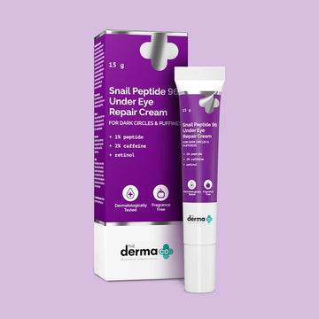 The Derma Co Snail Peptide 96 Under Eye Repair Cream with Snail Mucin & Peptide Complex For Dark Circles & Puffiness - 15 g